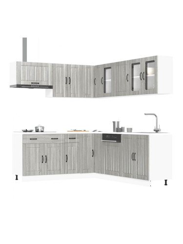 Sonata H Комплект кухненски шкафове от 11 части Lucca, инженерно дърво