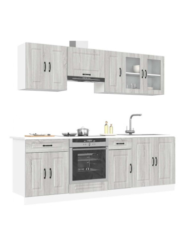 Sonata H Комплект кухненски шкафове от 8 части Kalmar, инженерно дърво