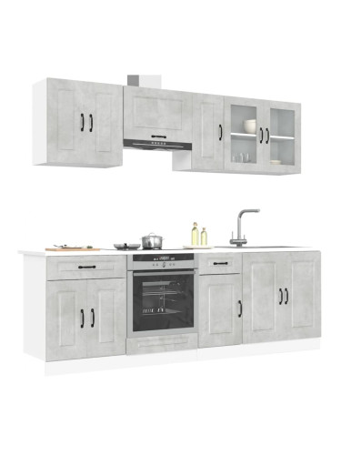 Sonata H Комплект кухненски шкафове от 8 части Kalmar, инженерно дърво