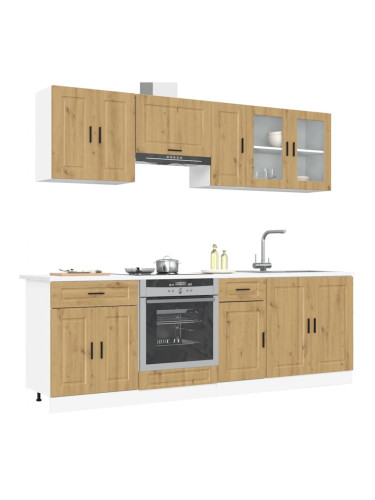 Sonata H Комплект кухненски шкафове от 8 части Kalmar, инженерно дърво