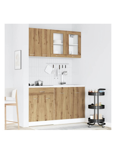 Sonata H Комплект кухненски шкафове от 4 части Lyon от дъб Artisan, инженерна дървесина