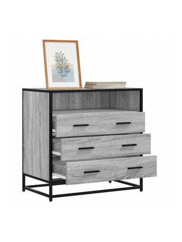 Sonata H Шкаф с чекмеджета Grey Sonoma 70x41x70 cm Инженерна дървесина