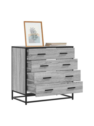 Sonata H Шкаф с чекмеджета Grey Sonoma 70x41x70 cm Инженерна дървесина