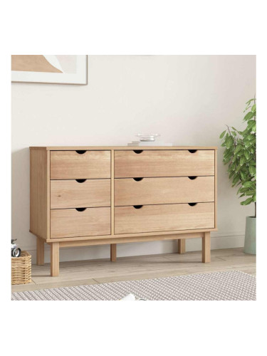 Sonata H Шкаф с чекмеджета OTTA, 111x43x73,5 см, борово дърво масив