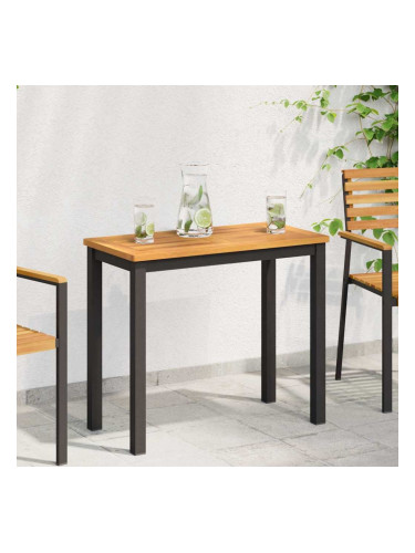 Sonata H Топ за маса Кафяво 100 x 50 x 2 cm Акациево дърво масив