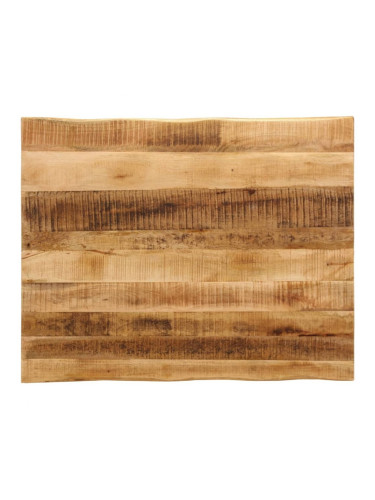 Sonata H Плот за маса, жив ръб, 90x80x2,5 см, масивно дърво грубо манго