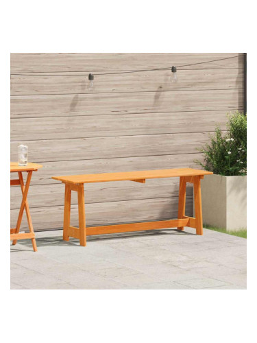 Sonata H Външна пейка Кафяво 119 x 35 x 47 см Масивна борова дървесина