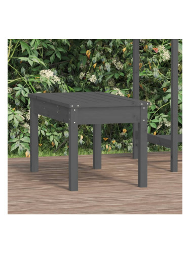 Sonata H Градинска пейка сива 80x44x45 см борово дърво масив