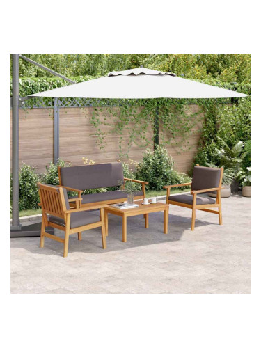 Sonata H Градински Софа Комплект 4 pcs Кафяво 75 x 45 x 38см