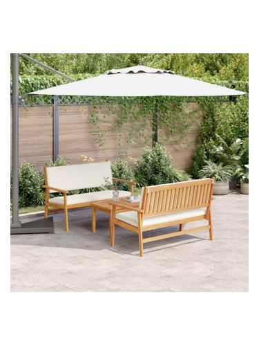 Sonata H Градински Софа Комплект 3 pcs Кафяво 75 x 45 x 38см