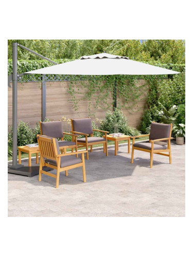 Sonata H Градински Софа Комплект 6 pcs Кафяво 45 x 45 x 38см