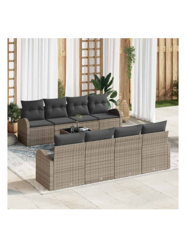 Sonata H Градински Софа Комплект 7 pcs Сив & & Тъмен Сив 55 x 55 x 37 см