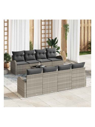 Sonata H Градински Софа Комплект 7 pcs Светлосиво 55 x 55 x 37 см