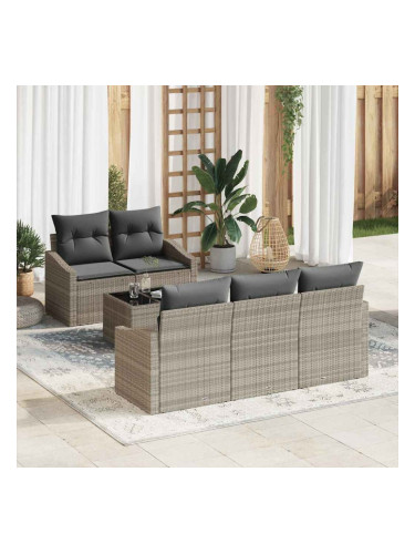 Sonata H Градински Софа Комплект 6 pcs Светлосиво 55 x 55 x 37 см