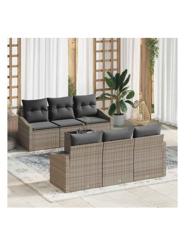 Sonata H Градински Софа Комплект с възглавница 7 pcs Сив 55 x 55 x 37 см