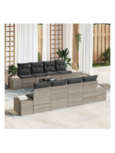 Sonata H Градински Софа Комплект 7 pcs Светлосиво 55 x 55 x 37 см