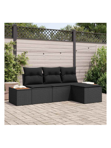Sonata H с възглавница Регулирума 4 pcs Черно 239 x 117 x 37 см