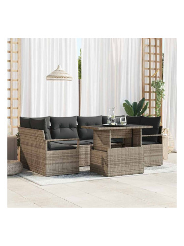 Sonata H Градински Софа Комплект 7 pcs Сив 100 x 55 x 73 см