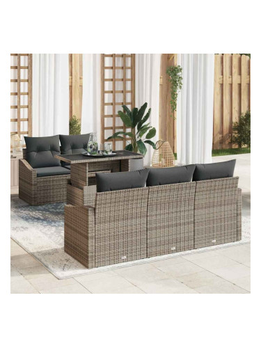 Sonata H Градински Софа Комплект 6 pcs Сив 100 x 55 x 73 см