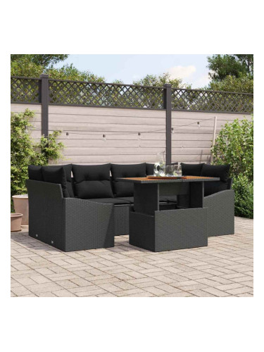 Sonata H Комплект за хранене в градината Черен и кафяв 100 x 55 x 73 см