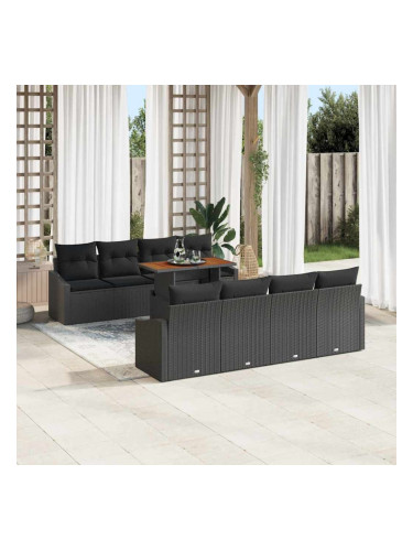 Sonata H Комплект за хранене в градината Черен и кафяв 100 x 55 x 73 см