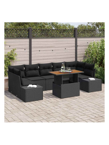 Sonata H Комплект за хранене в градината 8 pcs Черен и кафяв