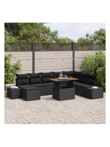 Sonata H Комплект за хранене в градината 9 pcs Черен и кафяв