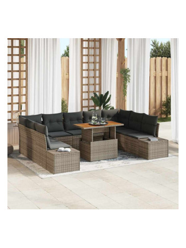 Sonata H Комплект за хранене в градината 10 pcs Сив и кафяв