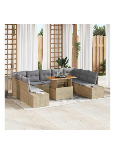 Sonata H Комплект за хранене в градината 10 pcs Бежово и сиво