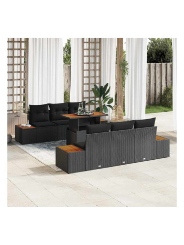 Sonata H Комплект за хранене в градината 7 pcs Черен и кафяв