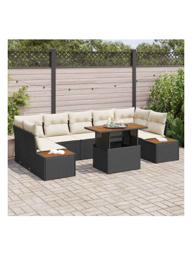 Sonata H Комплект за хранене в градината 8 pcs Черен и бежов