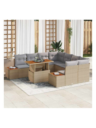 Sonata H Комплект за хранене в градината 9 pcs Бежово и сиво
