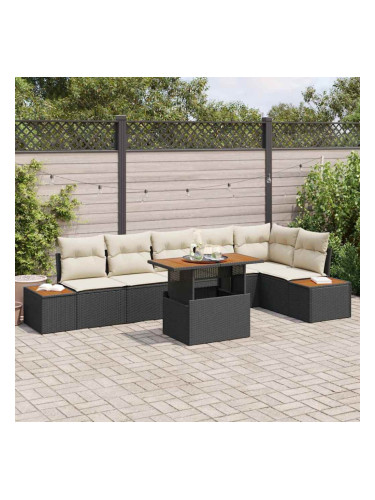 Sonata H Комплект за хранене в градината 7 pcs Черен и бежов