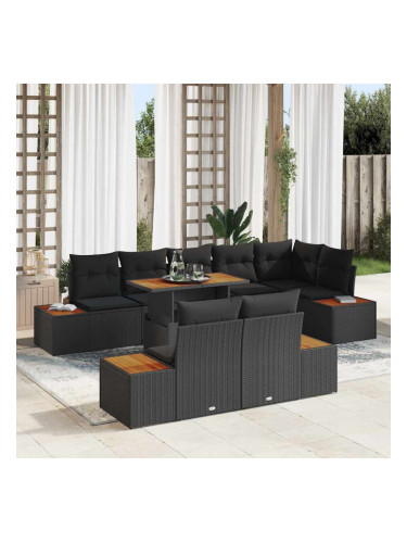 Sonata H Комплект за хранене в градината 9 pcs Черен и кафяв