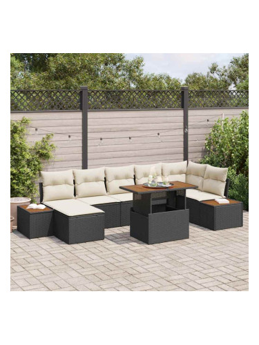 Sonata H Комплект за хранене в градината 8 pcs Черен и бежов