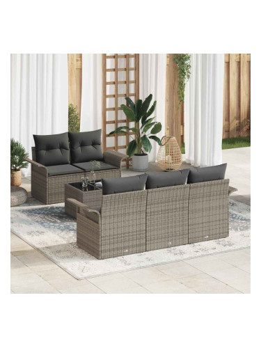 Sonata H Градински Софа Комплект с възглавница 6 pcs Сив 55 x 55 x 37 см