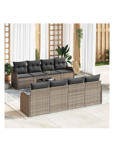 Sonata H Градински Софа Комплект с възглавница 9 pcs Сив 55 x 55 x 37 см