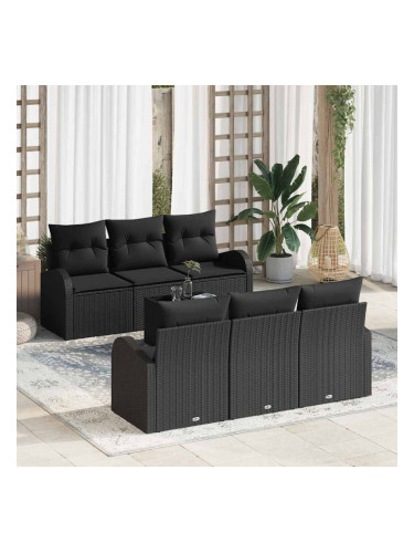 Sonata H Градински Софа Комплект 7 pcs Черно 55 x 55 x 37 см