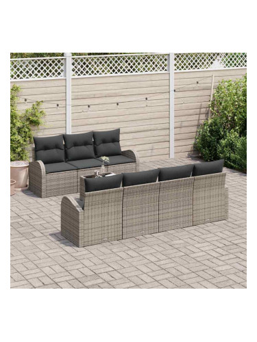 Sonata H Градински Софа Комплект с възглавница 8 pcs Сив 55 x 55 x 37 см