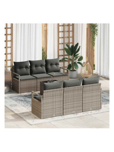 Sonata H Градински Софа Комплект с възглавница 7 pcs Сив 55 x 55 x 37 см
