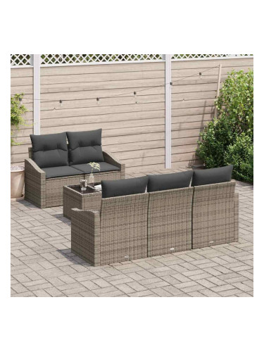 Sonata H Градински Софа Комплект с възглавница 6 pcs Сив 55 x 55 x 37 см