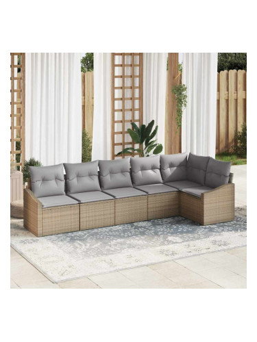 Sonata H Комплект за хранене в градината 6 pcs Бежов и Светло Сив