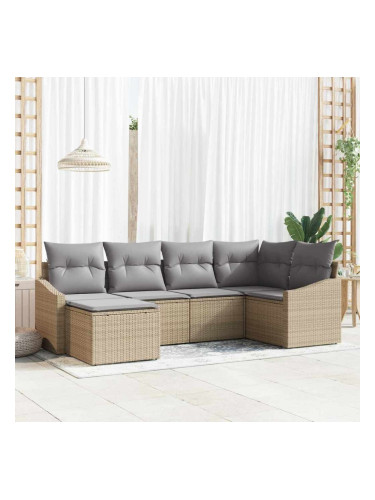 Sonata H Комплект за хранене в градината 6 pcs Бежов и Светло Сив