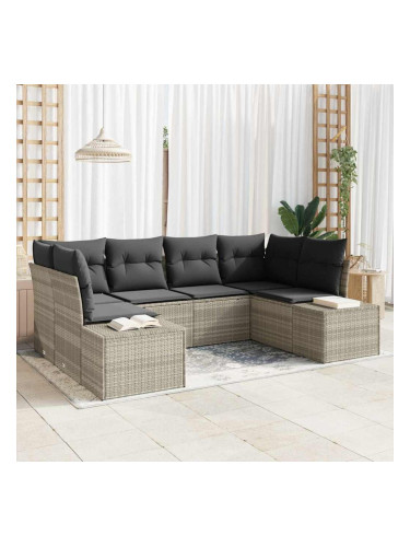 Sonata H Градински Софа Комплект 6 pcs Светлосиво 234 x 154 x 85 см