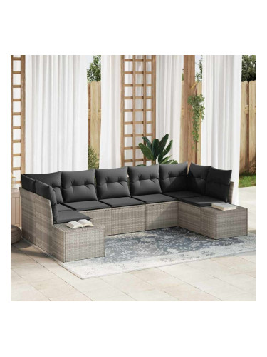 Sonata H Градински Софа Комплект 7 pcs Светлосиво 289 x 154 x 85 см