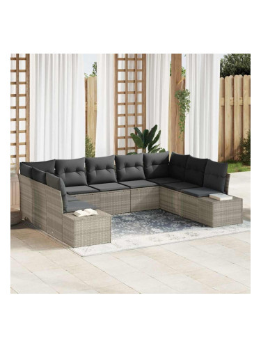 Sonata H Градински Софа Комплект 9 pcs Светлосиво 289 x 209 x 85 см
