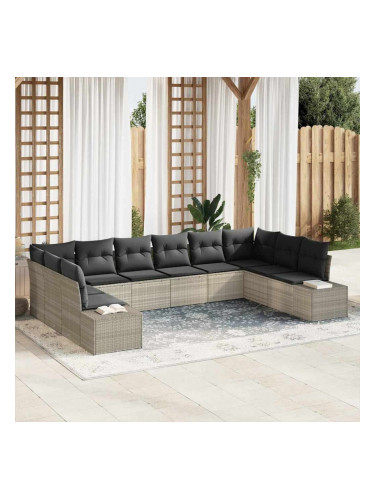Sonata H Градински Софа Комплект 10 pcs Светлосиво 344 x 209 x 85 см