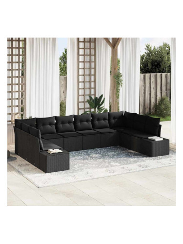 Sonata H Градински Софа Комплект 10 pcs Черно 344 x 209 x 85 см