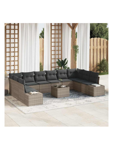 Sonata H Градински Софа Комплект 11 pcs Сив 344 x 209 x 85 см Полиратан