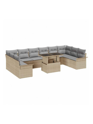 Sonata H Градински Софа Комплект 11 pcs Бежово 100 x 55 x 73 см